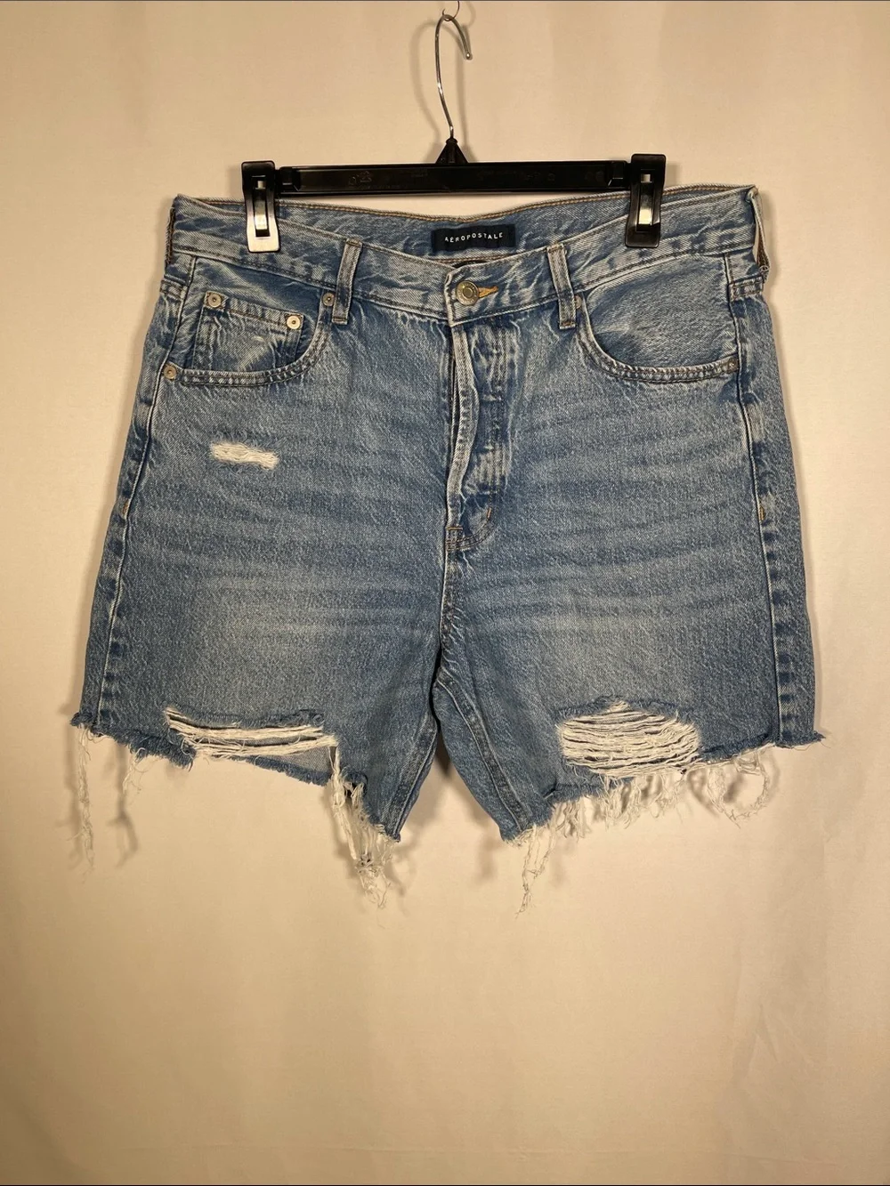 AEROPOSTALE WOMENS 90S BAGGY DENIM JEAN SHORTS 12 SHORT
